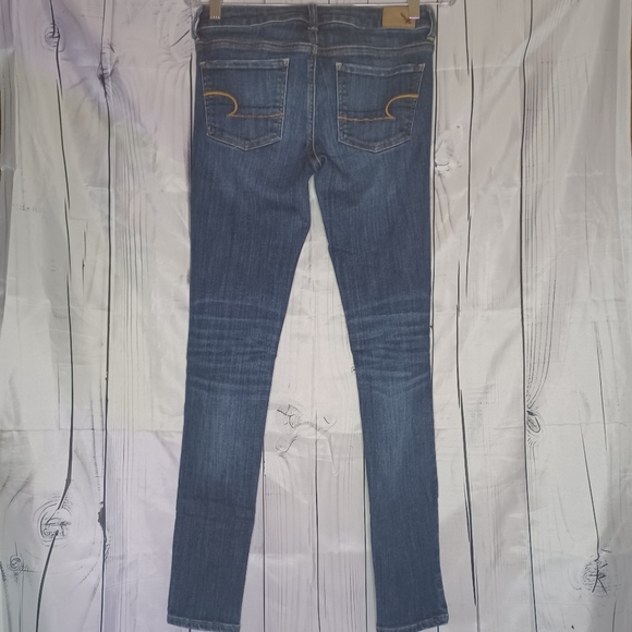 American Eagle Blue Skinny Jeggins Super Super Stretch - Picture 7 of 13